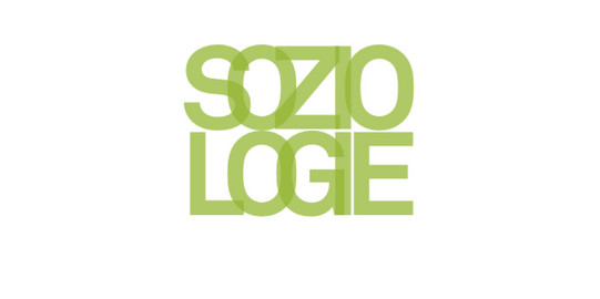 Logo Soziologie Das Logo besteht aus dem über zwei Zeilen geschriebenen Schriftzug "Soziologie". Die großen grünen Buchstaben überlappen sich jeweils links und rechts.